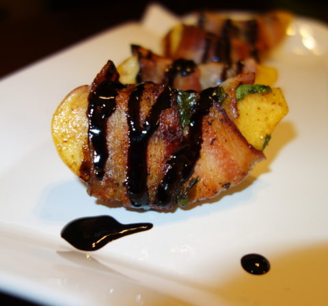 BACON-WRAPPED PEACH