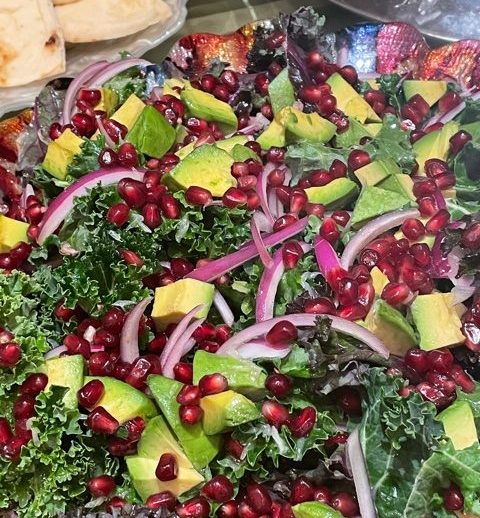 Jeweled Kale salad